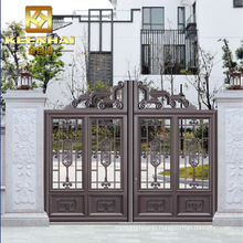Decorative Security Metal Aluminum Courtyard Garden Gate